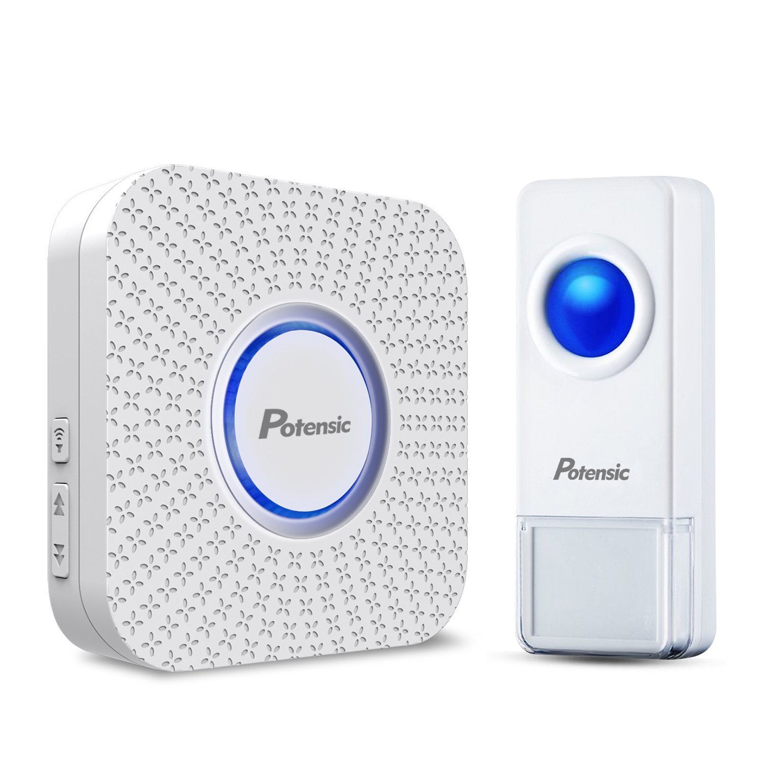 Potensic Sonnette de Porte, Carillon Électrique Étanche Portable Sonnerie Portée de 300M avec 52 Mélodies