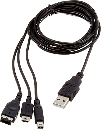 Amazon New3dsll New3ds 3ds Ds Gbasp用 マルチゲームusb充電ケーブルv2 ケーブル アダプター