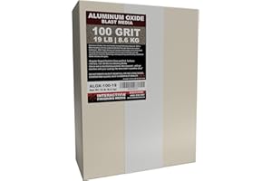 INTERACTIVIA #100 Aluminum Oxide - 19 LBS - Medium Sand Blasting Abrasive Media for Blasting Cabinet and Blasting Guns.