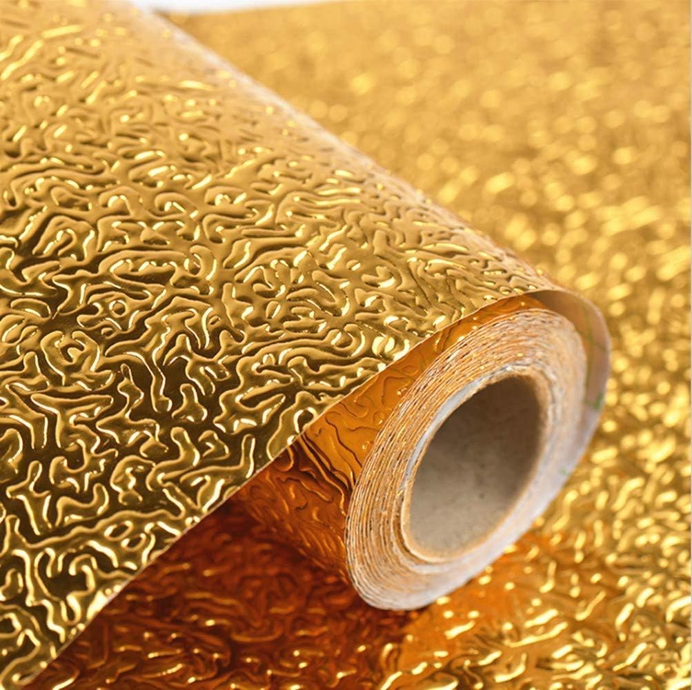 HUEX 3 Meter Kitchen OilProof Aluminium Foil Sticker Wall Desk