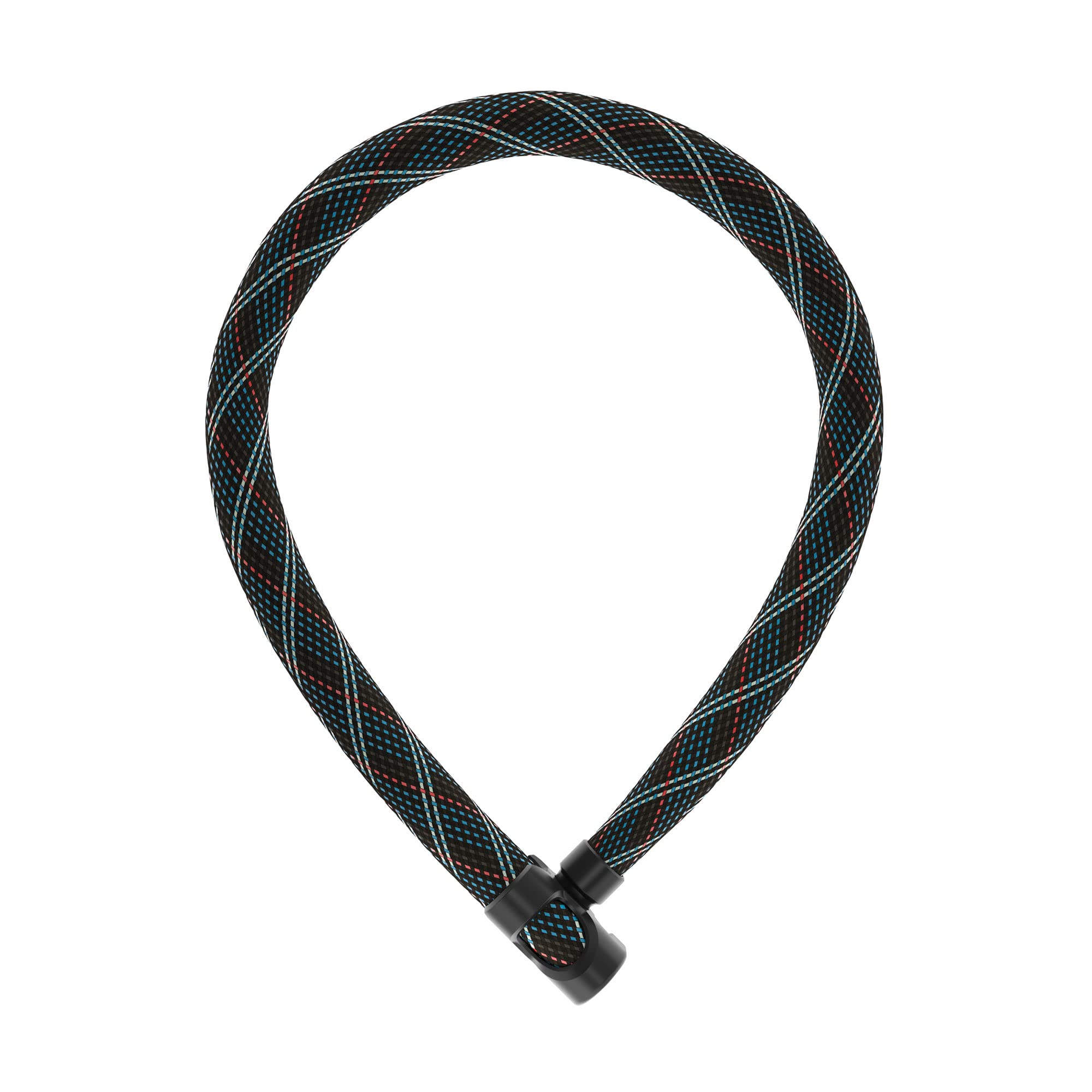 ABUS Kettenschloss IVERA Chain 7210 – Fahrradschloss mit hochflexibler IvyTex-Kunstfaserummantelung – ABUS-Sicherheitslevel 8 – 85 cm – Grau