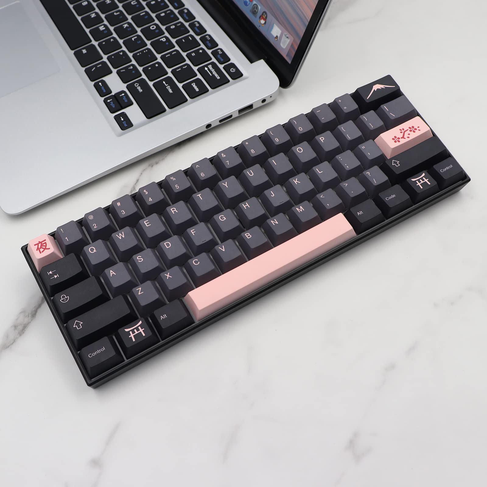 Cyberpunk Keycaps 136 Keys Cherry Profile PBT DYE -SUB MX Switch Mechanical Game Keyboard 61/64/68/84/87/96/98/104/108