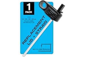 RICKY'S LASER ENGRAVING Polar Camel Lid Replacement 20 oz 32oz 40oz 12oz 1Pack - Polar Camel Water Bottle Lid Replacement with Straw, Polar Camel Replacement Lid For All Bottle Sizes, Flip Top Water Bottle Replacement Lids