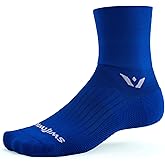 Swiftwick ASPIRE FOUR Trail Running, Cycling Crew Socks, Firm Compression Fit