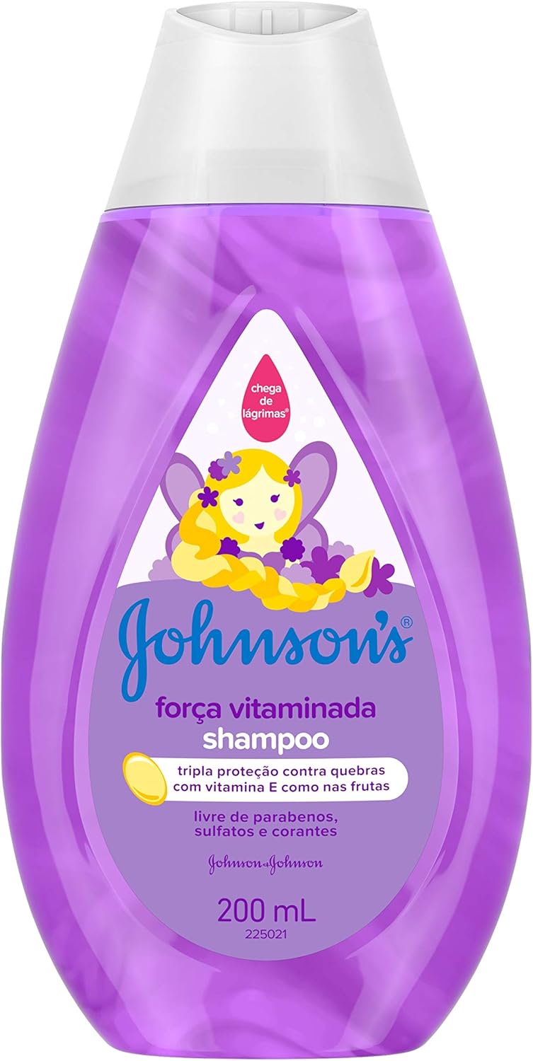Shampoo Força Vitaminada, Johnson's Baby, Roxo, 200 ml hpc