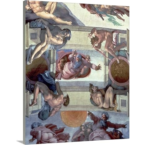 Amazon Com Gallery Wrapped Canvas Entitled Sistine Chapel Ceiling