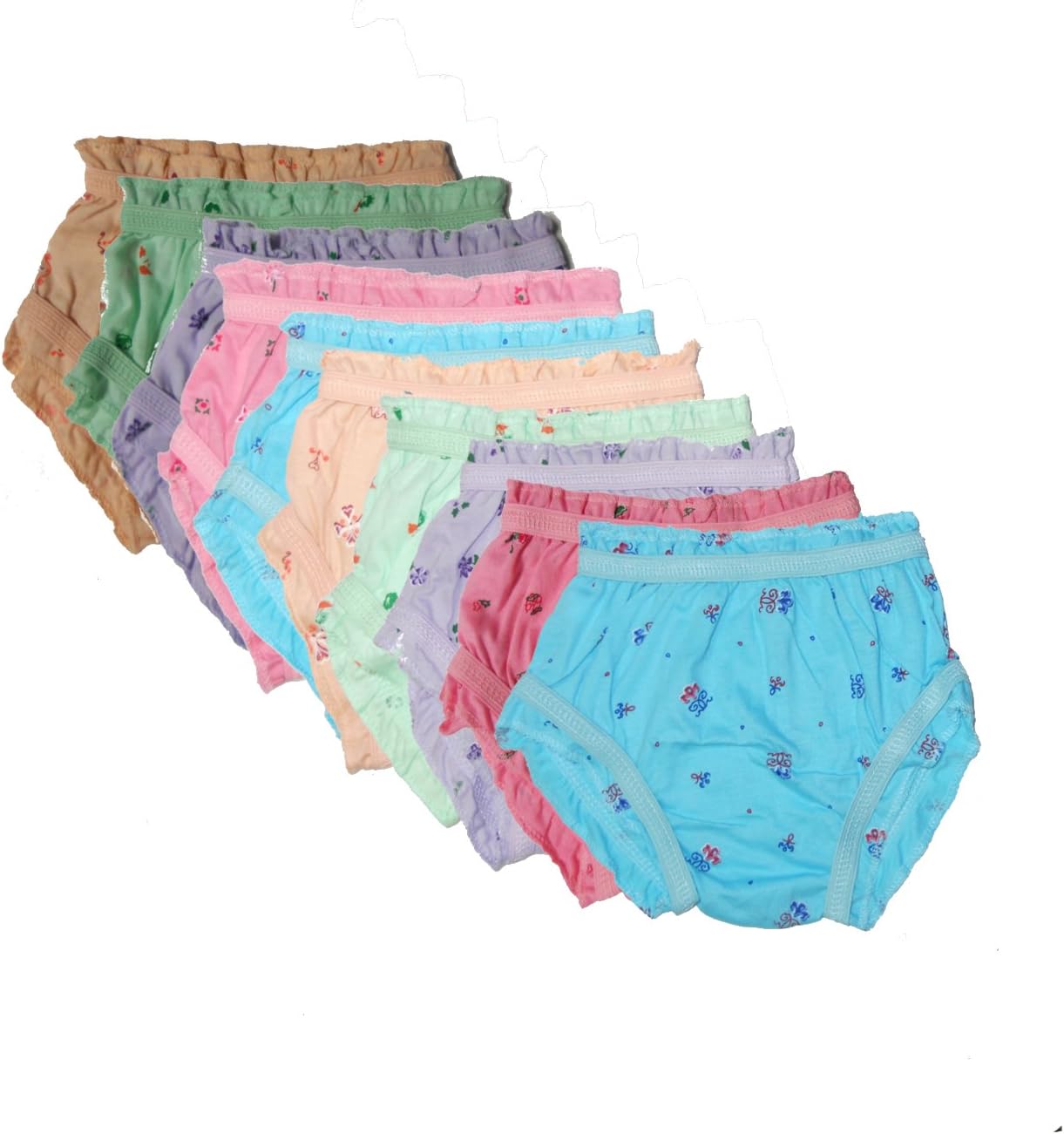 New Day Baby Girls' Cotton Panties Pack of Ten