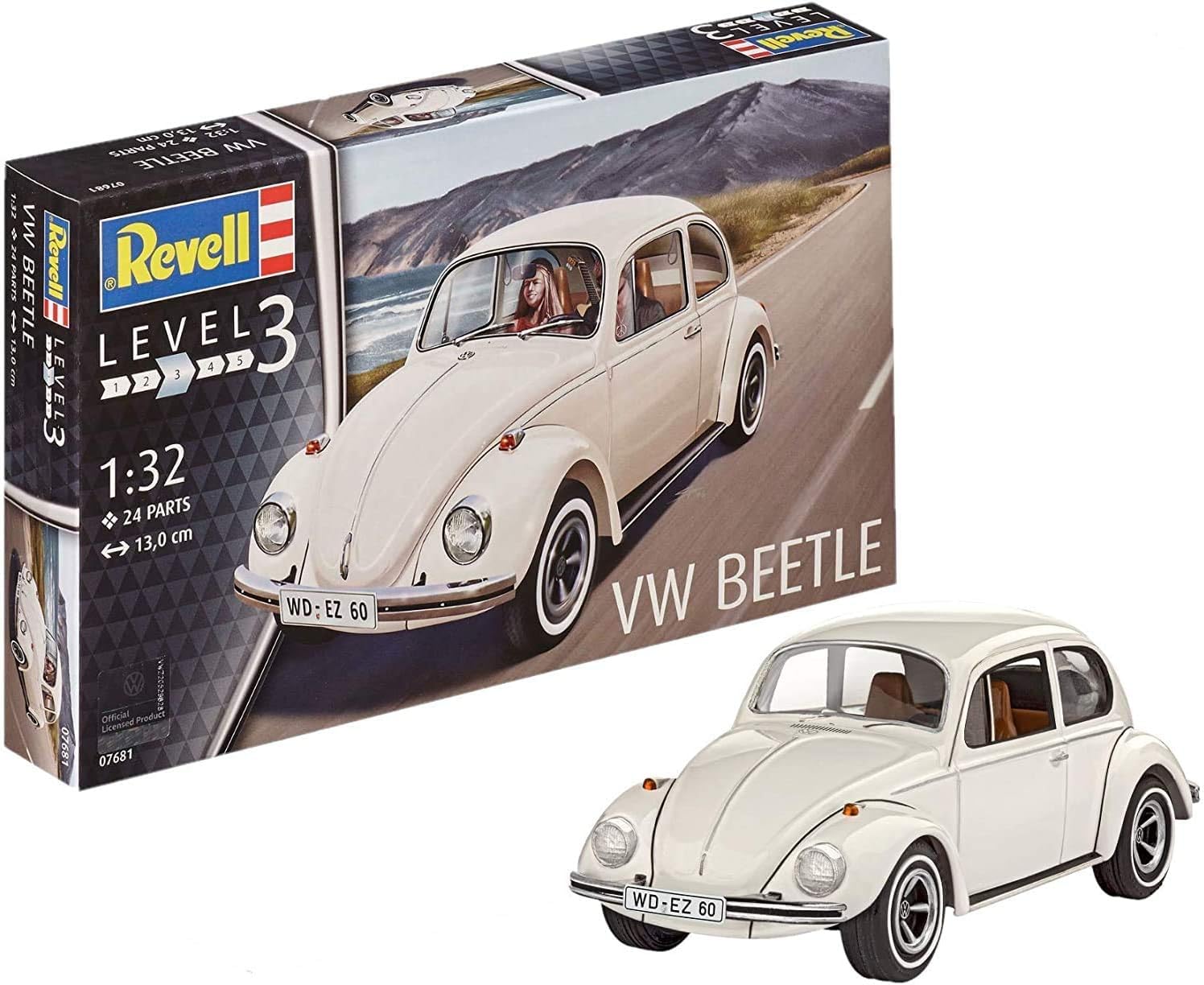 Revell 07681 VW Beetle 1:32 Scale Unbuilt/Unpainted Plastic Model Kit — image 1
