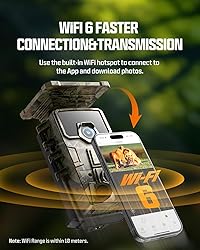 CEYOMUR 4K Solar Trail Camera, 60MP WiFi 6 Trail