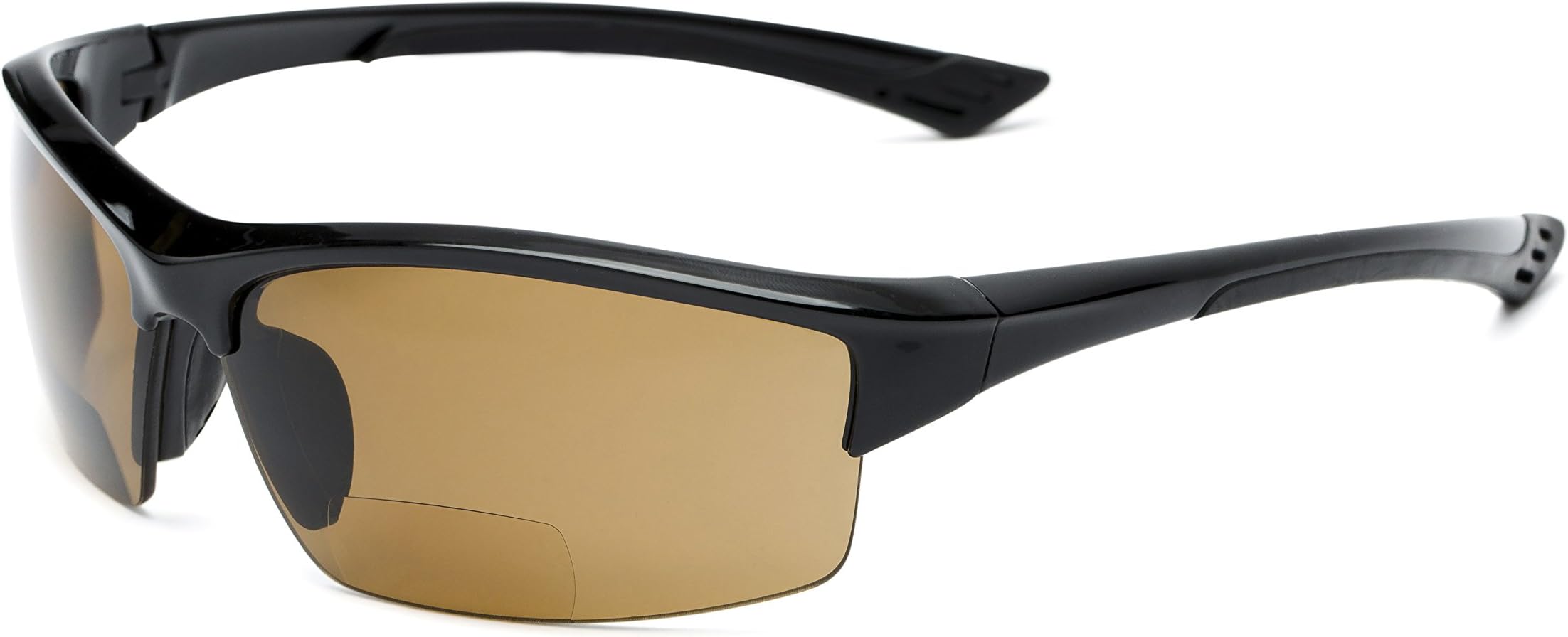 Readers.com Reading Sunglasses: The Rush Polarized Bifocal Reading Sunglasses Plastic Sport & Wrap-Around Style for Men and Women