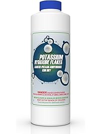 PURE Potassium Hydroxide Flakes - 2 LB (Caustic Potash Anhydrous KOH Dry)