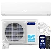 DELLA Serena 22 SEER2 12000 BTU Mini Split Heat Pump Works with Alexa, Energy Star 1 Ton Pre-Charged 230V Ductless AC Unit Inverter Air Conditioner System for Rooms up to 550Sq.Ft, 16.4ft Install Kit