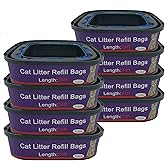 8 Pack Cat Litter Refill Bags Cartridge Compatible with Genie Cat Litter Standard and Plus Pails