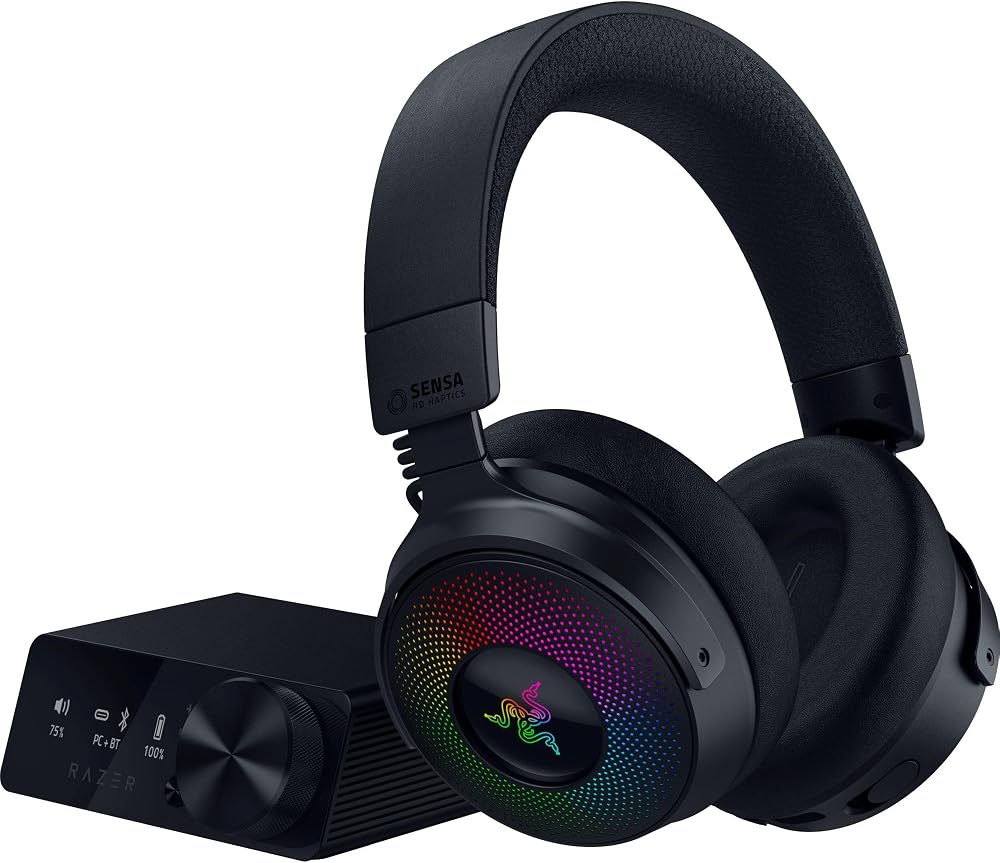 Razer Kraken V4 Pro Wireless Gaming Headset with OLED Control Hub