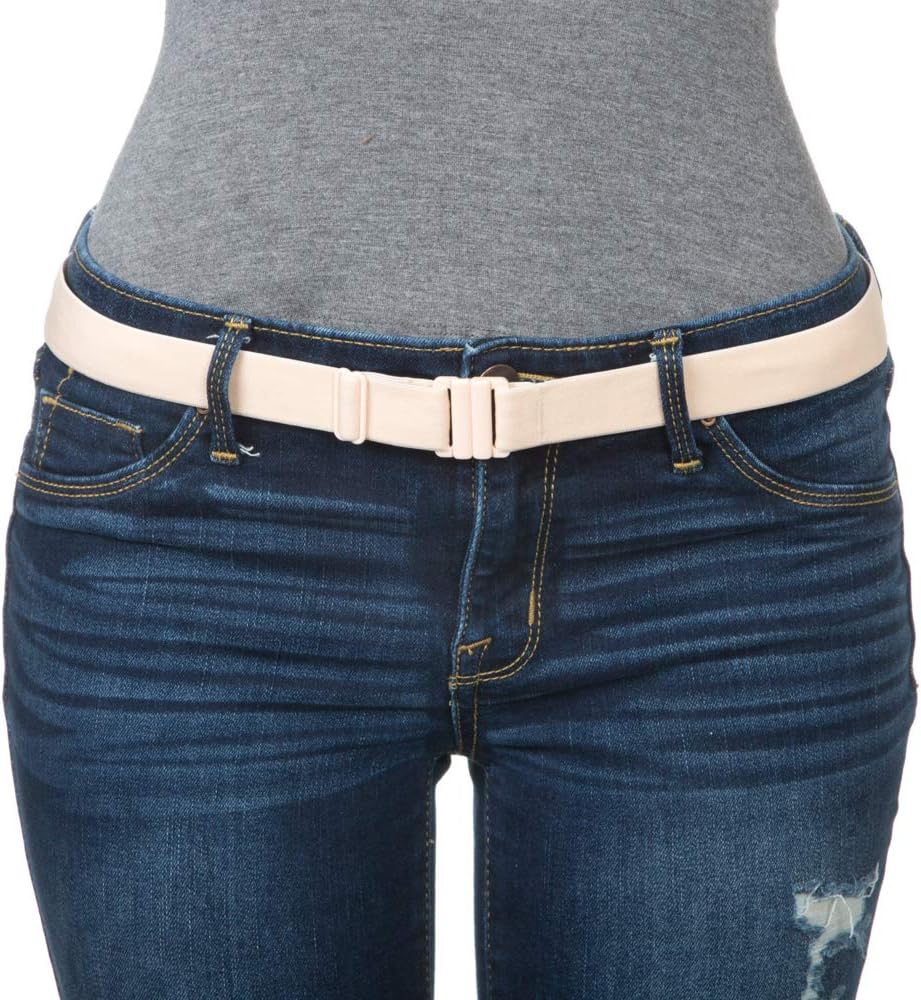 No Show Adjustable Stretch Belt Our Signature Design Keeps Jeans, Pants, and even Plus Size Avail.