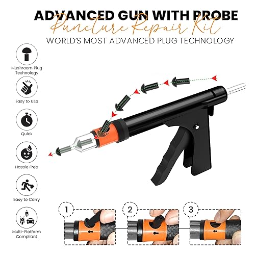 Tire Repair Gun Kit Mushroom Puncture Repair Cost GRAND PITSTOP