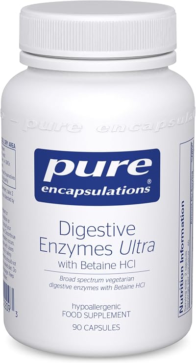 Pure Encapsulations Digestive Enzymes Ultra with Betaine HCl 90 Capsules
