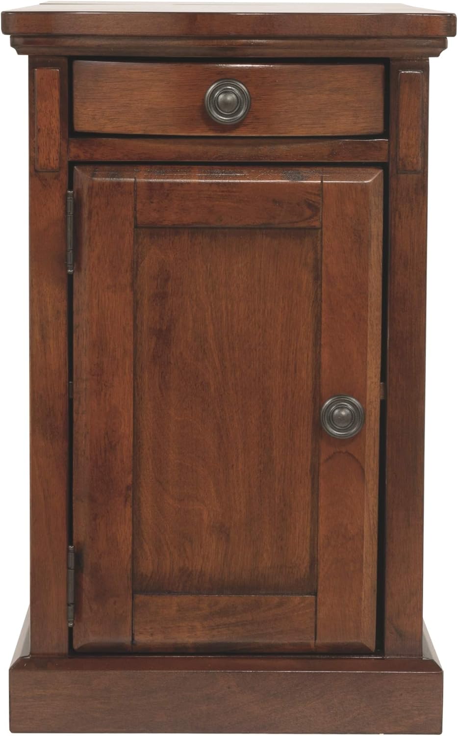 Signature Design by Ashley Laflorn Chairside End Table with USB Ports & Outlets - Medium Brown: Kitchen & Dining