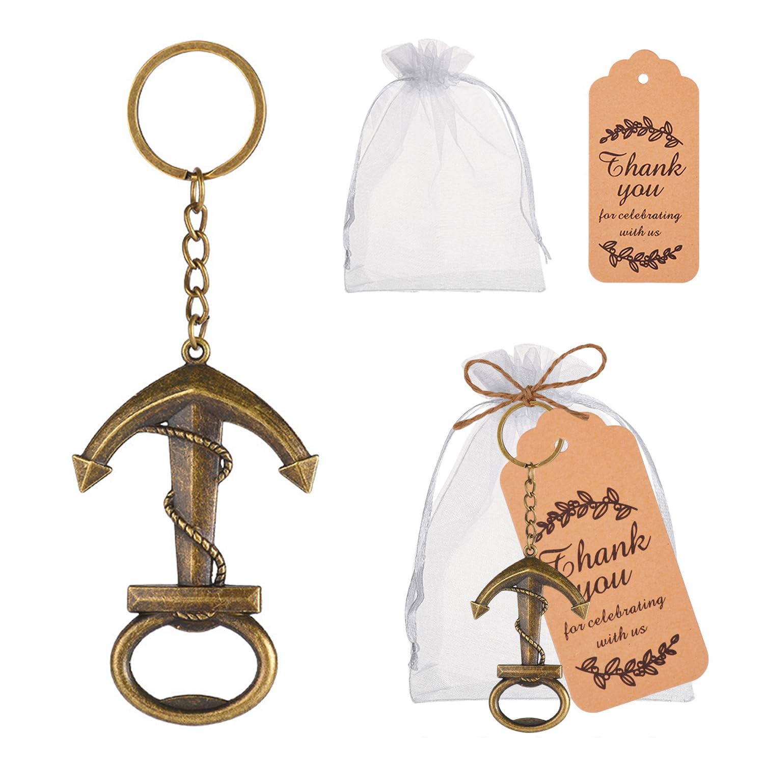 Bottle Opener Anchor Bottle Opener Beer Opener Creative Bottle Cap Opener Construction Kit Beer Corkscrew Christmas Men's Gifts Gift Pirate Series Funny Corkscrew for Barbarkeeper