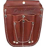 Occidental Leather Work Forged Belt Caddy - 4 Pockets &amp; Tool Holders - Belt Compatibility Up to 2" Wide - Made in USA