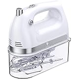 LILPARTNER Hand Mixer Electric, 400W Ultra Power Kitchen Mixer Handheld Mixer With 2x5 Speed (Turbo Boost & Automatic Speed) 