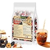 Ginseng Five Treasures Tea Kidney Tea | 25 Organic Tea Bags,Traditional Chinese Herbs Blend | Natural Wellness Support with Red Dates & Wolfberry | Caffeine-Free & Additive-Free