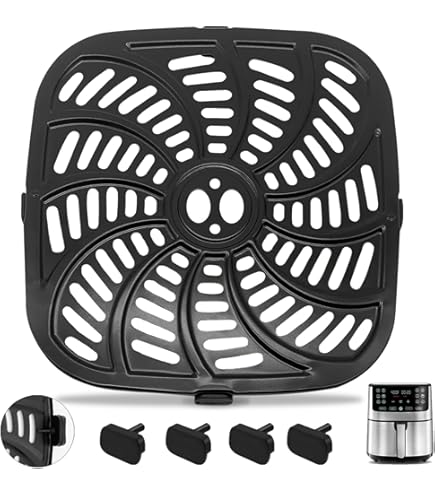 Air Fryer Grill Pan For Instant Vortex Plus 6QT - Nonstick Cooking Insert Tray