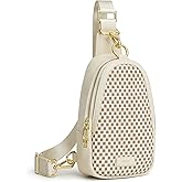 Kattee Sling Crossbody Bag for Women, Leather Fanny Pack Crossbody Sling Bags, RFID Purse Chest Bag Small Daypack for Women