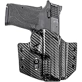Tulster OWB Contour Kydex Holster in Right Hand fits: M&P Shield EZ 9mm / Equalizer | Optic Compatible Outside The Waistband Concealed Carry