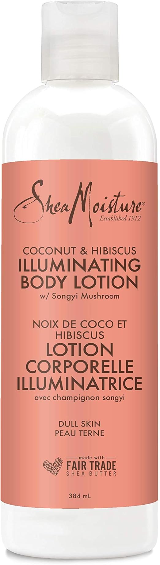SheaMoisture Illuminating Body Lotion for dull skin Coconut & Hibiscus