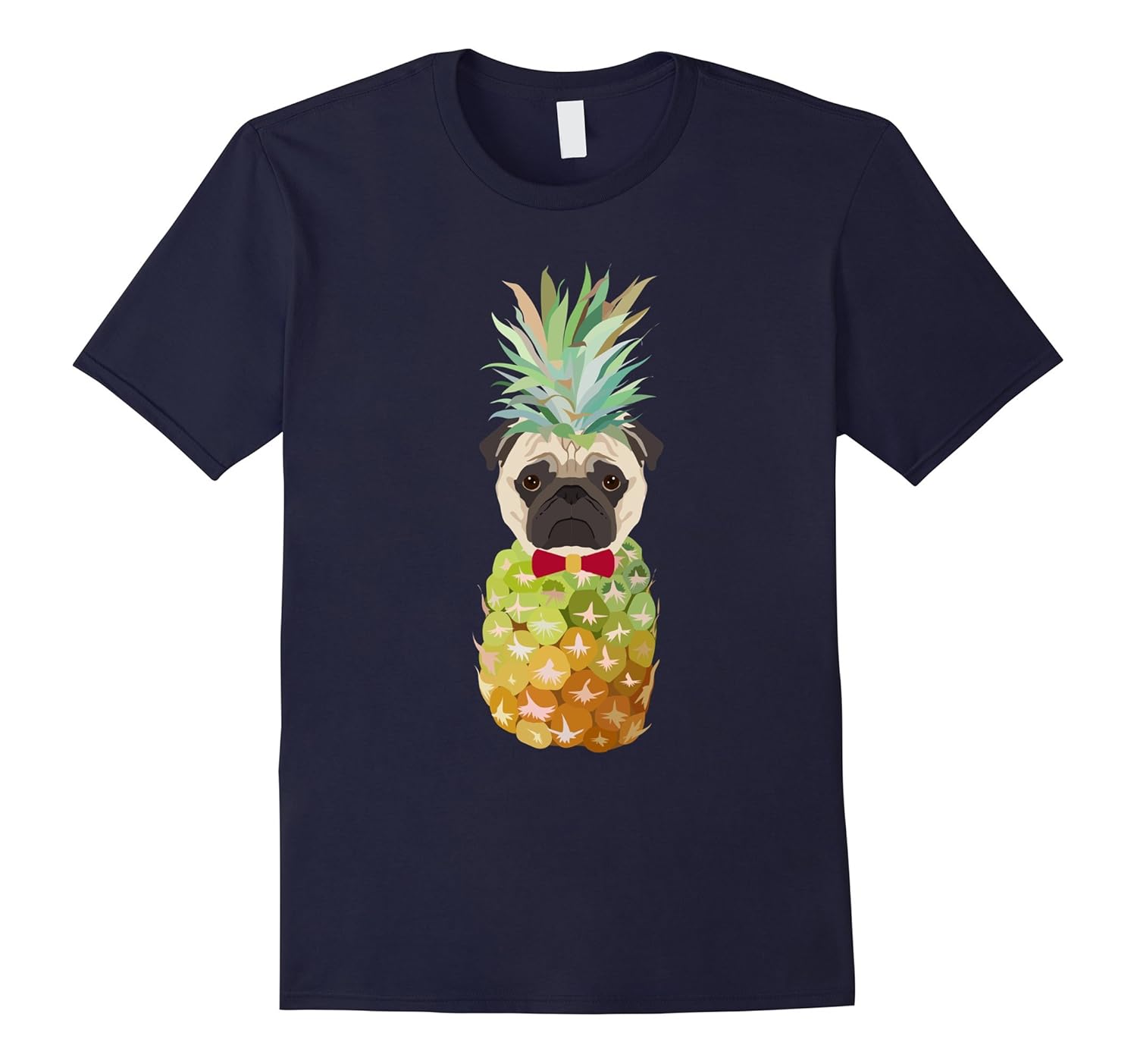 Cute Cool Pug In A Pineapple Pug Dog Lover Gift T-Shirt-ANZ