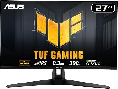 ASUS TUF Gaming VG27AQM5A 27 Inch QHD 300Hz Fast IPS ELMB Sync 0.3ms