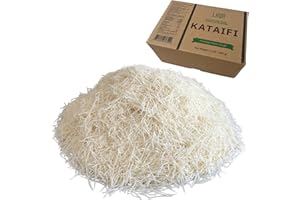 LHUN Dried & Chopped Kataifi | Shredded Fillo Dough | Authentic Turkish Pastry for Knafeh, Kanafeh, and Kunafa | Premium Kadayif for Desserts, Gourmet Dishes, and Viral Dubai Chocolate Bar
