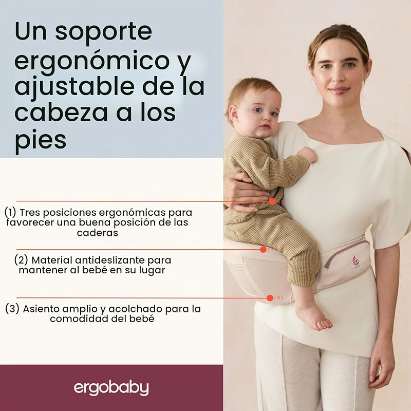 Alta Hip Seat Babytrage mit Babyhüftsitz für Babys und Kleinkinder ab 4 Monaten (5,5 kg - 20,4 kg), Hüftsitz Trage Hüfttrage mit SoftFlex Mesh