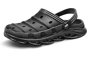 KEMISANT Men Clogs, Unisex Slip-on Yard Garden Shoes Mules Cleaner Shoes House Work Cushioned Supportive