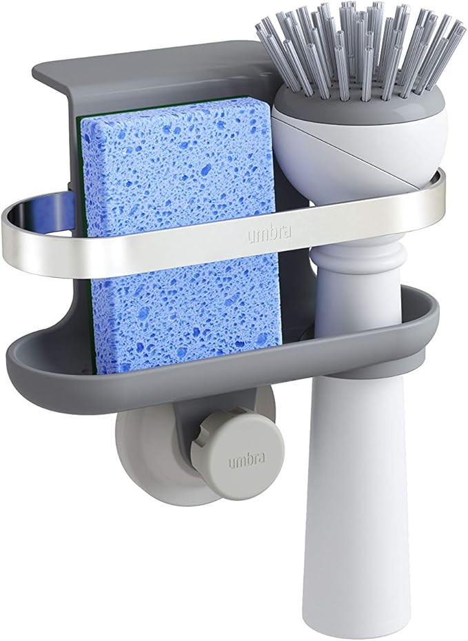 Umbra Holster SureLock Sponge Caddy, Kitchen Organizer for Sink