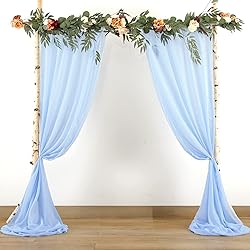 PARTISKY Wedding Arch Draping Fabric, 2 Panels 18FT
