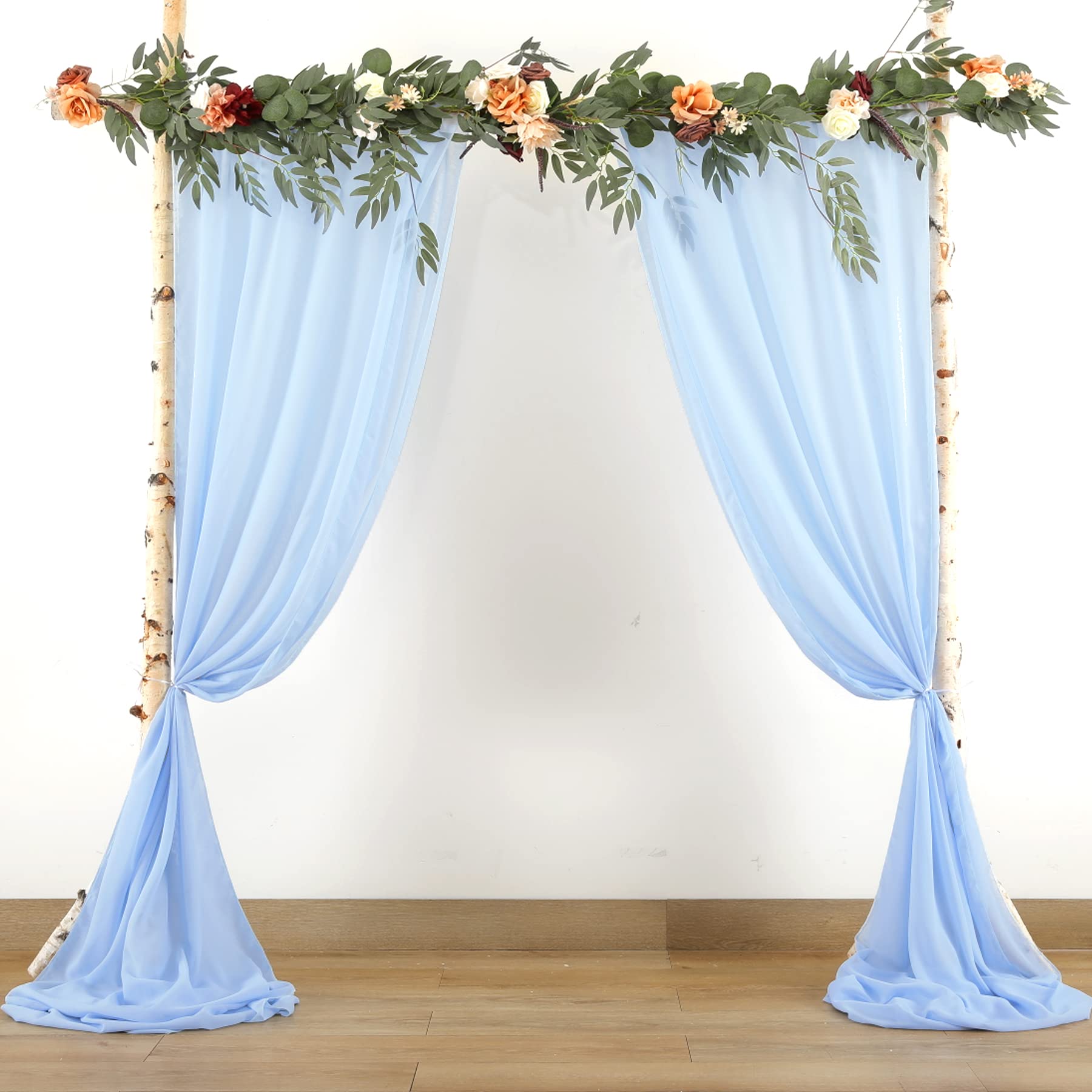PARTISKY Wedding Arch Draping Fabric, 2 Panels 18FT