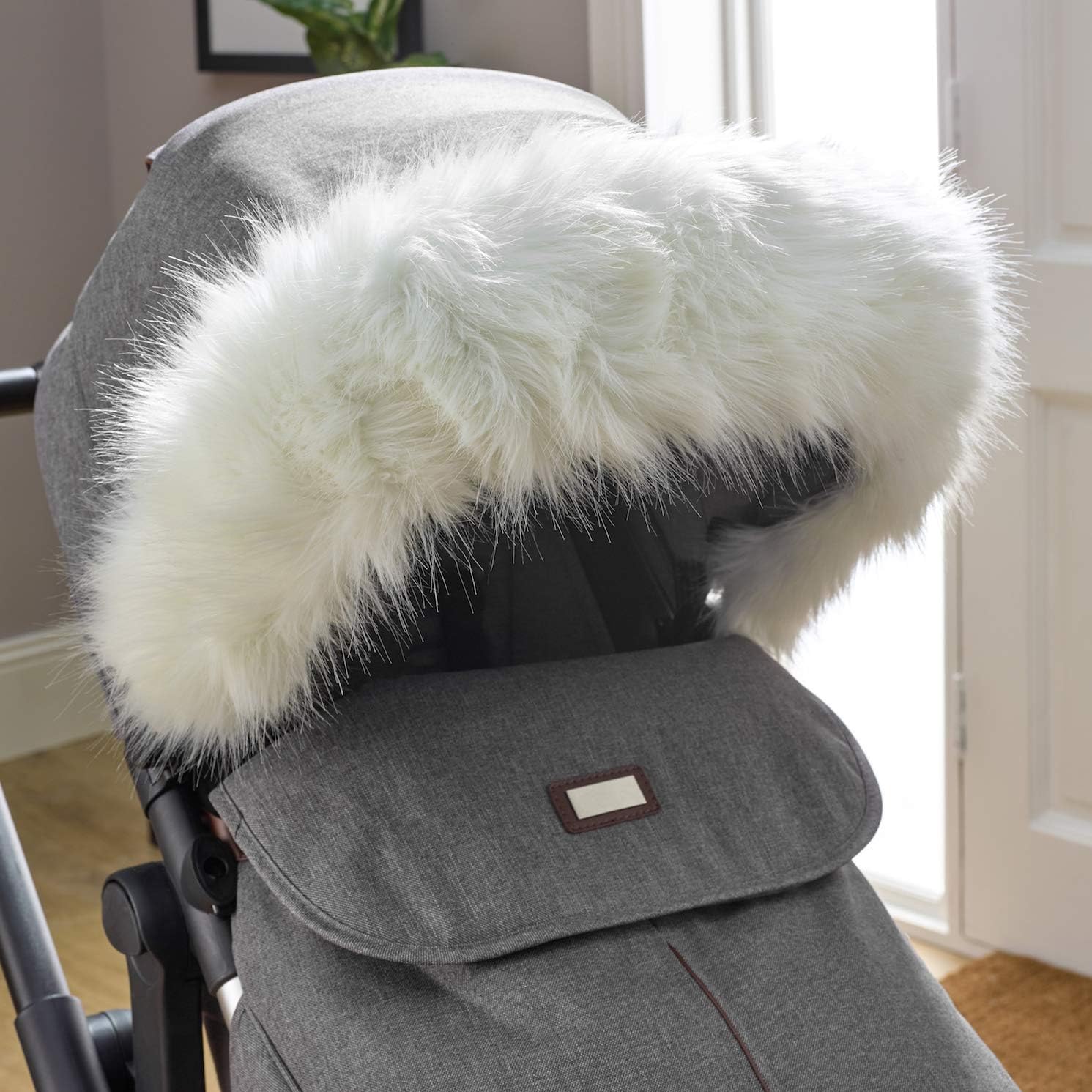 universal fur hood for pram