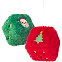 Riceshoot 2-Pack LED Christmas Car Wreath - 13 Inch, Colorful Lights, Plug-in 12V For Car Grill