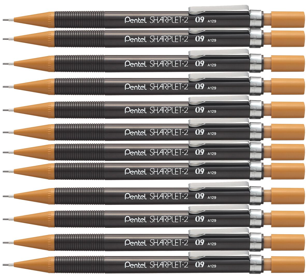 Pentel Sharplet mechanical pencil, 0.9mm lead, 1 pack of 12 pencils