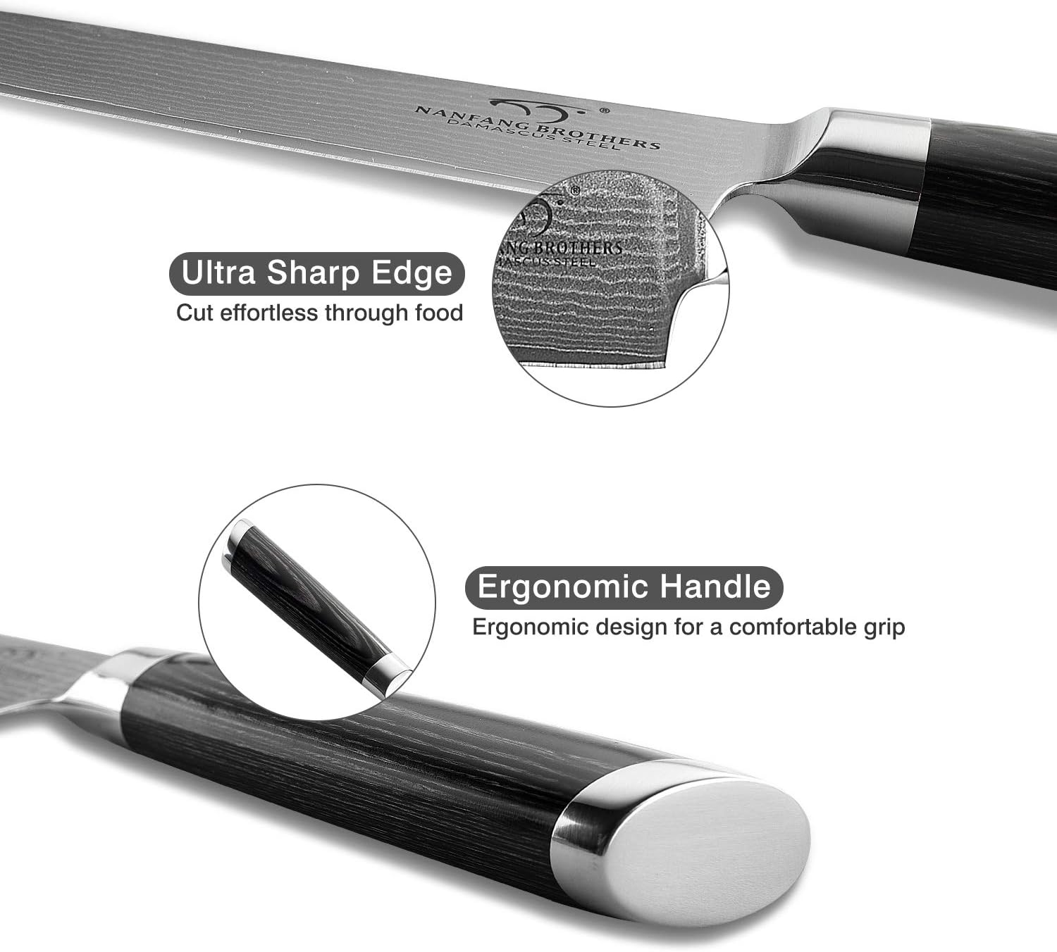 Damasus Premium Kitchen Knife Set of 4, Professional Kitchen Knife Set