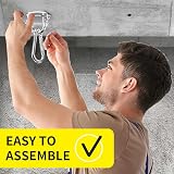 Morzejar Heavy Duty Ceiling Hook 360° Rotatable 304 Stainless Steel 400 kg view 7