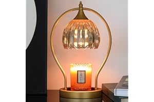GOODBUY Candle Warmer Lamp with Timer Dimmable: Electric Candle Warmer Birthday Gifts for Women, Mothers Day Gifts for Mom, House Warming Gifts New Home Decor Wax Warmer for Jar Candles with 2 Bulbs
