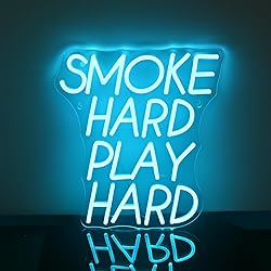 FAXFSIGN Smoke Hard Play Hard Neon Sign Led Neon