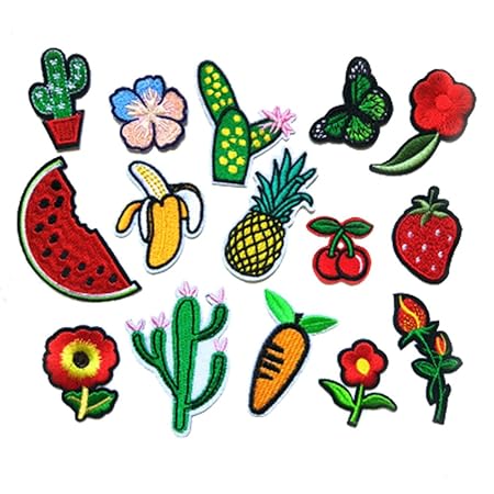 vientiane 30 Stk Stickerei Kleidung Patches Nähen Bügeln,Handwerk Applique Patches Abzeichen für T-Shirt Jeans Kleidung Tasch