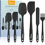 NileHome Silicone Spatula Set 6 Pieces Food Grade BPA-Free Heat Resistant 600°F