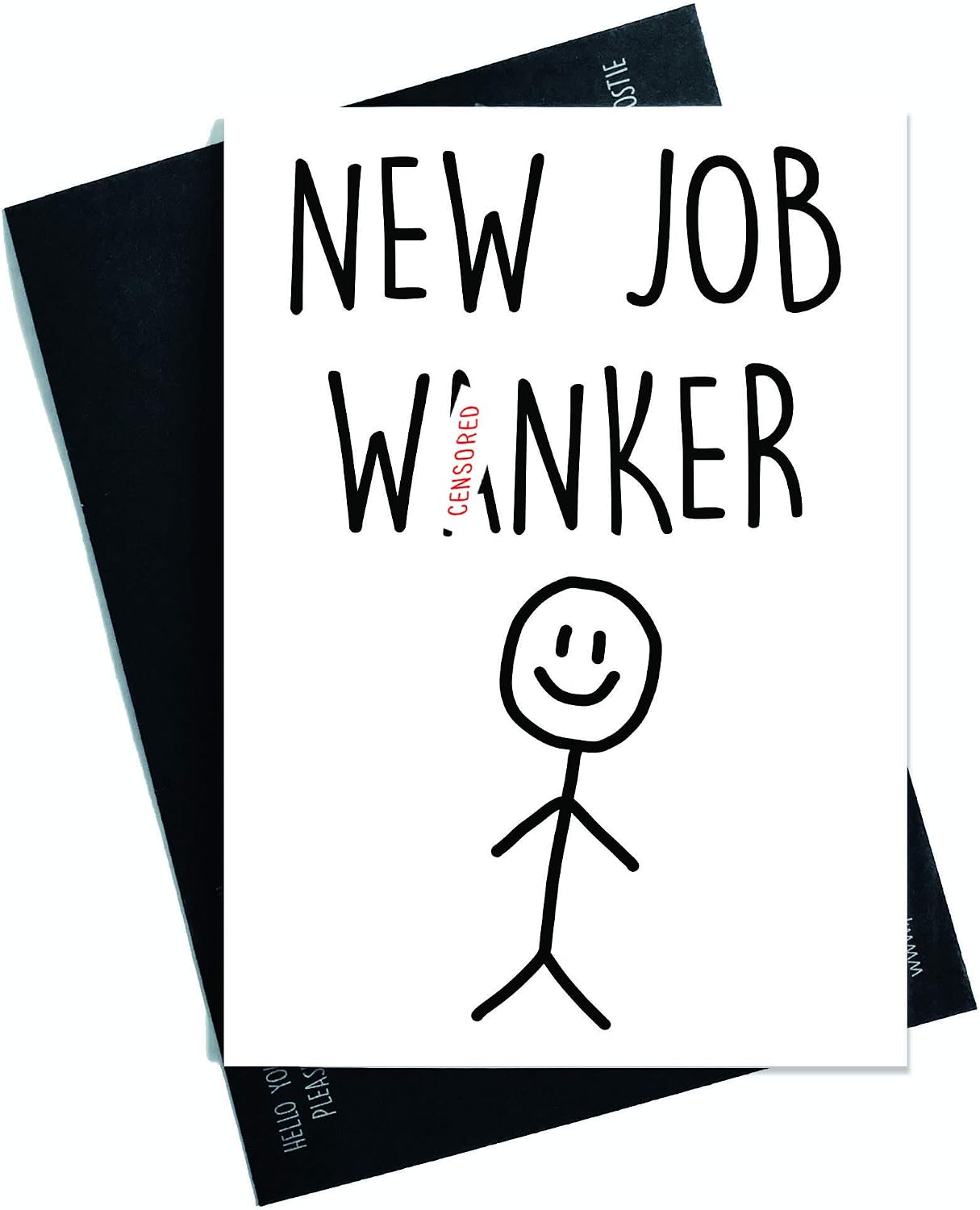 Leaving Card, Coworker Card, New Job W*nker, Good Luck, Congrats New Job, Colleague, Leaving Funny Card
