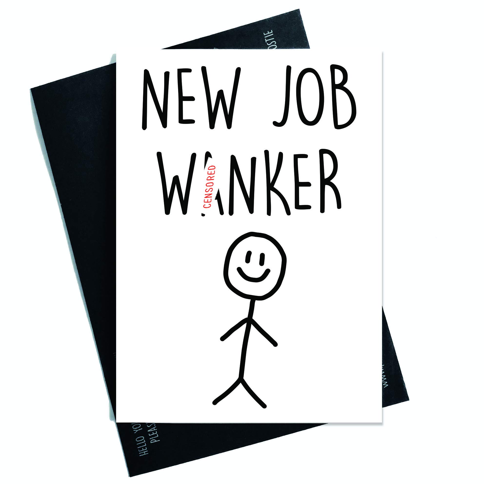 Leaving Card, Coworker Card, New Job W*nker, Good Luck, Congrats New Job, Colleague, Leaving Funny Card, Humour Funny Leaving Job Gift PC266