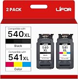 LIFOR 540XL 541XL Twin Pack Ink Cartridges for Canon Pixma TS5150 MG3600 MG3650 view 1